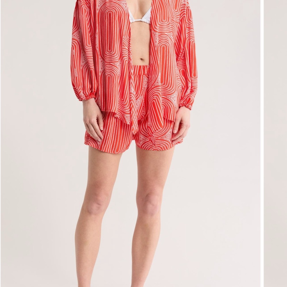 Flowy cover up swim set